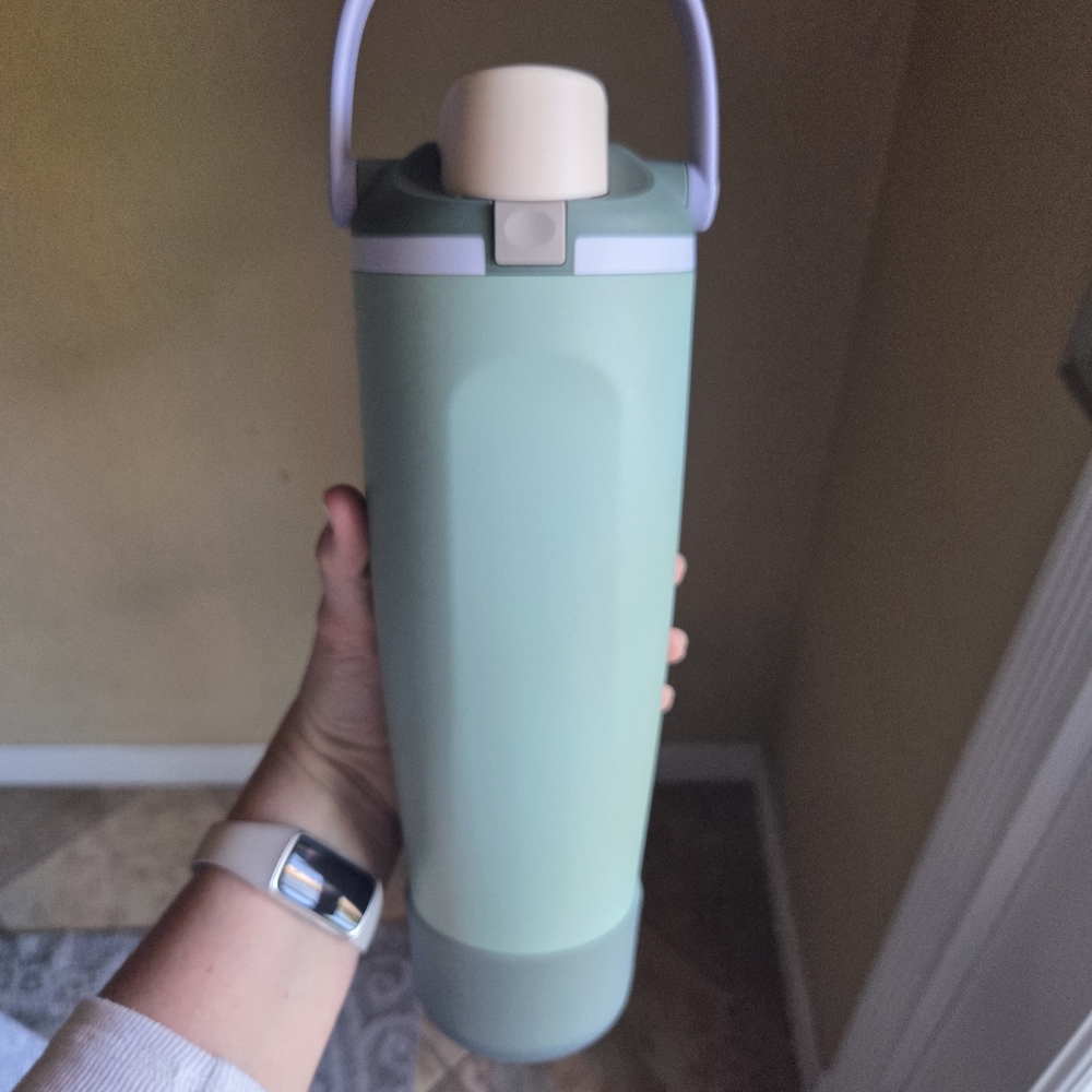 NWOT owala FreeSip Sway 40 oz Insulated Stainless Steel Tumbler "Misty Meadow" - Picture 2 of 16